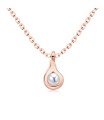 Tear Drop Silver Necklaces SPE-5738